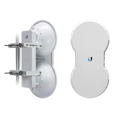 UBIQUITI AF-5 Radio de Backhaul de alta capacidad full duplex, tecnología airFiber hasta 1.2 Gbps, 5 GHz (5470 – 5950 MHz) con antena integrada de 23 dBi