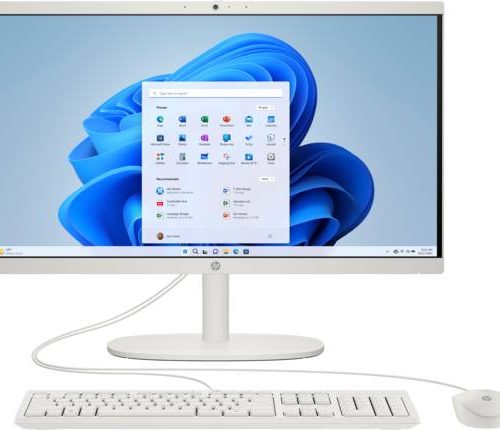 Computadora De Escritorio All In One HP 22-Dg0007la 21.45 (A23WHLA#ABM) – Intel N100, SSD De 512 GB, Memoria 8 GB De RAM, Windows 11 Home 64bit