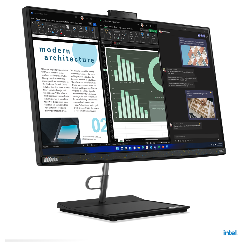 All In One LENOVO ThinkCentre Neo30a – 23.8 Pulgadas, Intel Core I5, 8 GB, 256 GB SSD, Windows 11 Pro