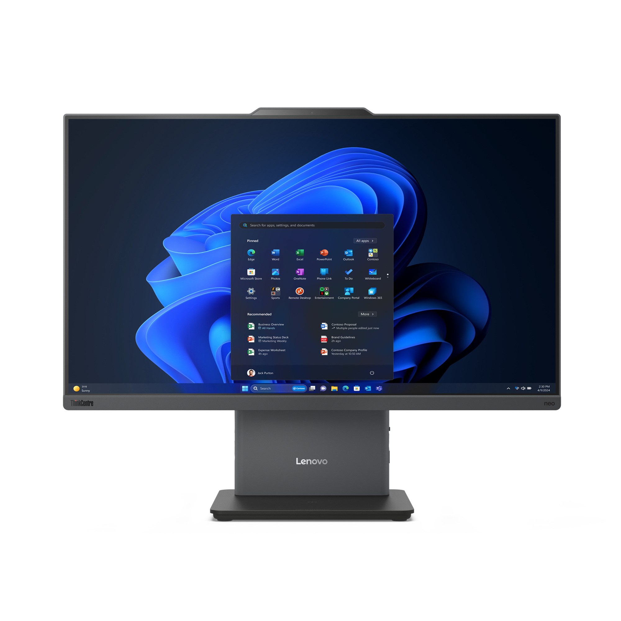 All In One TOUCH LENOVO ThinkCentre Neo50a – 23.8 Pulgadas, Intel Core I7-13620H, 16 GB, 512 GB SSD, Windows 11 Pro