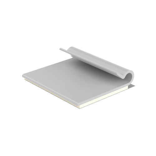 PANDUIT AJC19-A-C Clip Adhesivo Tipo J, Para Cables de Hasta 4.8 mm de Diámetro, Uso Interior, Color Gris, Paquete de 100pz