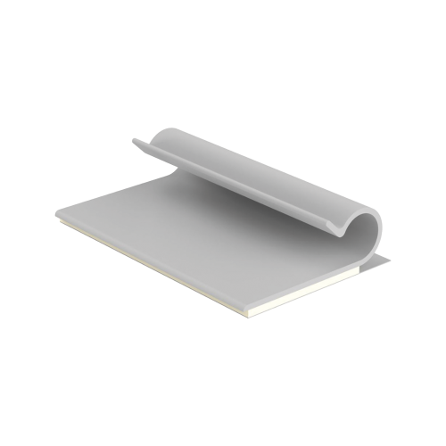 PANDUIT AJC25-A-C Clip Adhesivo Tipo J, Para Cables de Hasta 6.4 mm de Diametro, Uso Interior, Color Gris, Paquete de 100pz