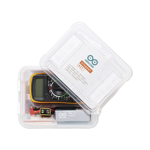 ARDUINO LLC AKX-00025 Arduino Student Kit,,Es un completo recurso multilenguaje de aprendizaje diseñado para enseñar los fundamentos de electrónica y programación a estudiantes de 11 años en adelante, sin necesidad de experiencia previa