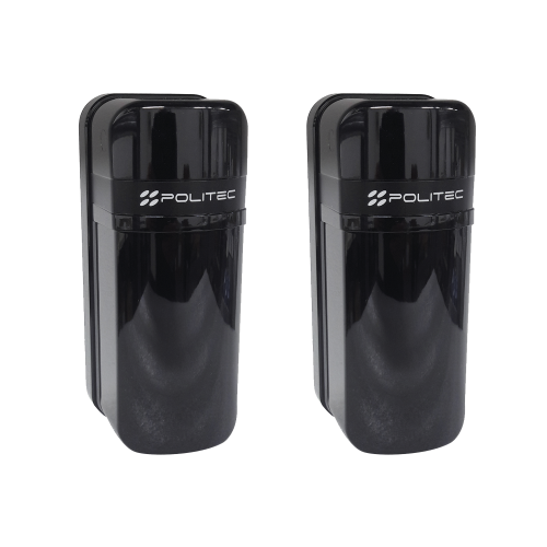 Politec ALESWS Detector Fotoeléctrico (A baterías), 0 Falsas Alarmas, Alcance de 60m de Exterior y 350m en interior, Fácil Alineación, Compatible con cualquier panel de alarma