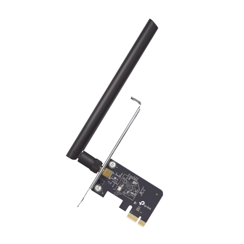 TP-LINK ARCHER-T2E Adaptador PCI inalámbrico doble banda AC 600 Mbps, Antena de alta ganancia, Tecnología MU-MUMO, Seguridad WPA3, Soporte de perfil bajo y Altura completa