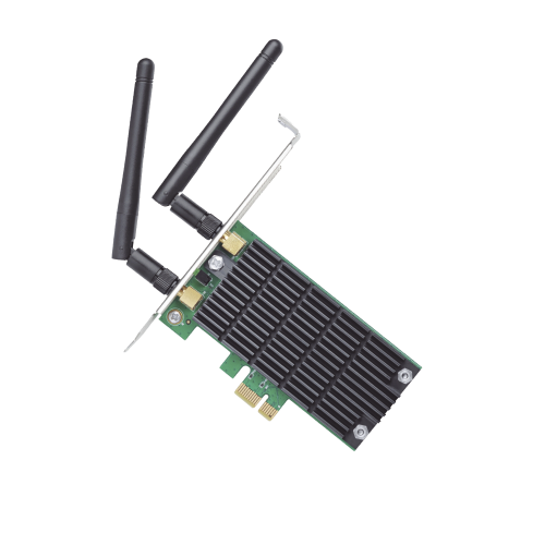 TP-LINK ARCHERT4E Adaptador PCI inalámbrico doble banda AC 1200 Mbps, Antena de alta ganancia, Tecnología MU-MUMO 2X2, Soporte de perfil bajo y Altura completa
