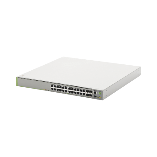 ALLIED TELESIS AT-GS980MX/28PSM-10 Switch L3, Stack, 20 puertos 1G POE+, 4 MultiGigabit POE+, 4 puertos SFP+, PSU FIJA