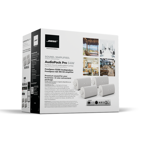 BOSE PROFESSIONAL AUDIO-PACK-PRO-S4W AudioPack Pro S4 Blanco | 1 IZA190HZ | 4 FS2SEW