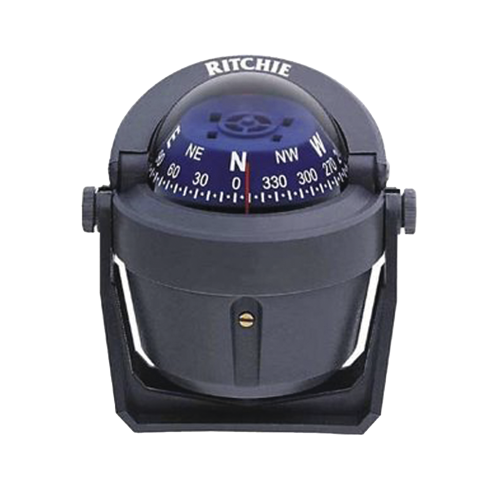 RITCHIE B-51G Brújula serie Sport en color gris, con iluminación nocturna color verde.