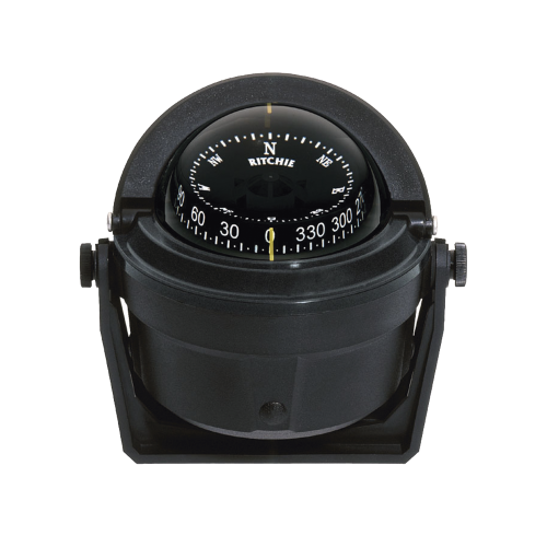 RITCHIE B-81R Brújula serie Voyager en color negro, cuenta con iluminación exclusiva NiteVu en color verde.