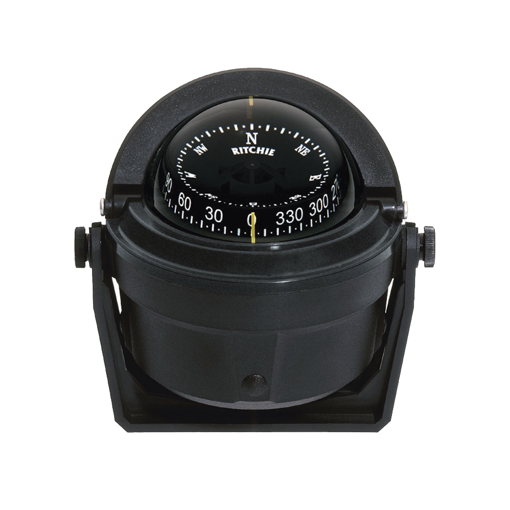 RITCHIE B-81R Brújula serie Voyager en color negro, cuenta con iluminación exclusiva NiteVu en color verde.