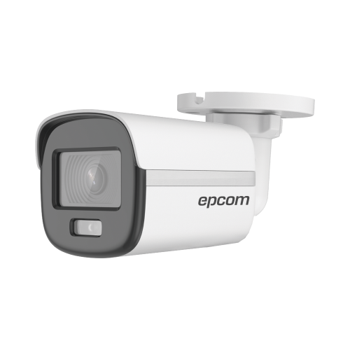 EPCOM PROFESSIONAL B3K-TURBO-C [ColorVu] Bala TURBOHD 3K (5 Megapixel), Lente 2.8 mm, Micrófono Integrado, Imagen a Color 24/7, Luz Blanca 20 mts, Exterior IP67, dWDR, 4 Tecnologías, Metal