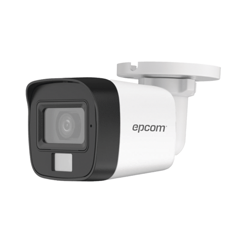 EPCOM PROFESSIONAL B8-TURBO-DL [Dual Light + ColorVu] Bala TurboHD 2 Megapíxel (1080p), Gran Angular 101°, Lente 2.8 mm, 30 mts IR EXIR, 20 mts Luz Blanca, Exterior IP67, 4 Tecnologías, Micrófono Integrado