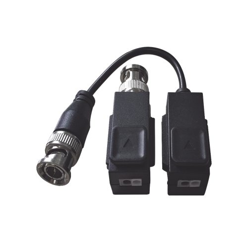 HiLook by HIKVISION BL-1H18 Kit de Transceptor (Balluns) TURBOHD con Boton Push, Hasta 8 MP (4K), 100% Cobre, Soporta HD-TVI, AHD, CVI, CVBS, Audio por Coaxitron, Datos para Menu de Configurar de Cámaras