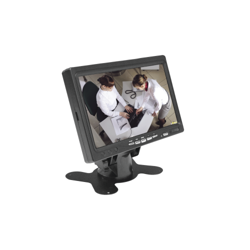 SYSCOM BMG7030H Monitor 7″ TFT-LCD ideal para colocar en vehículos o DVR/NVR. Entradas de video HDMI, VGA y RCA (CVBS)