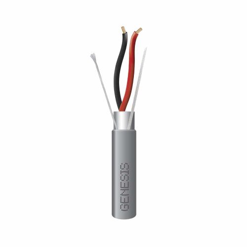 BOBINA DE 305 METROS GENESIS, CABLE 2 X 18 AWG, 305 METROS, COLOR GRIS, BLINDADO, RISER 2214-1109 1000