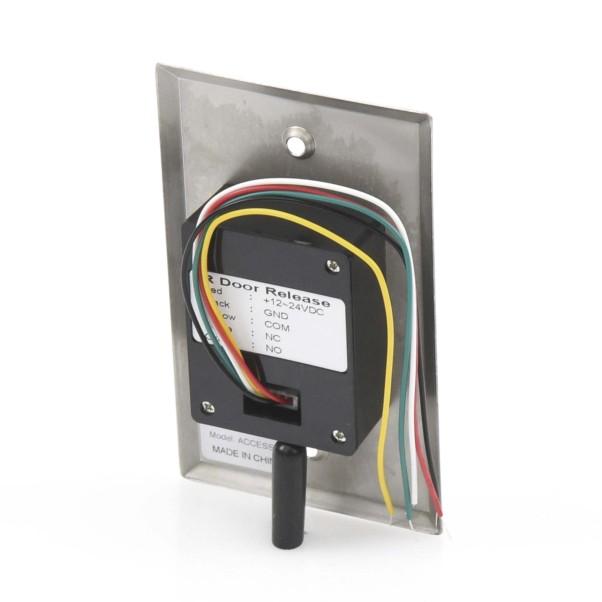 BOTÓN DE SALIDA ACCESSPRO SIN CONTACTO, ALÁMBRICO, ACERO INOXIDABLE, ACCESSK1 1