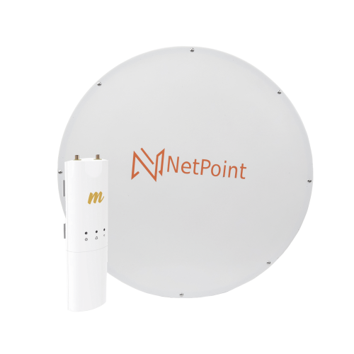 MIMOSA NETWORKS C5CNPX2KIT Kit de radio C5C con Antena NPX2GEN3 de 34 dBi, Frecuencia (4.9-6.2 GHz), ideal para distancia de hasta 50 km, jumpers, PoE y cable de alimentación Incluidos