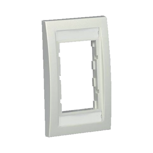 PANDUIT CBEIWY Marco de Placa Frontal Ejecutiva, Para dos Insertos de 1/2 o tres Insertos de 1/3, Color Blanco Mate