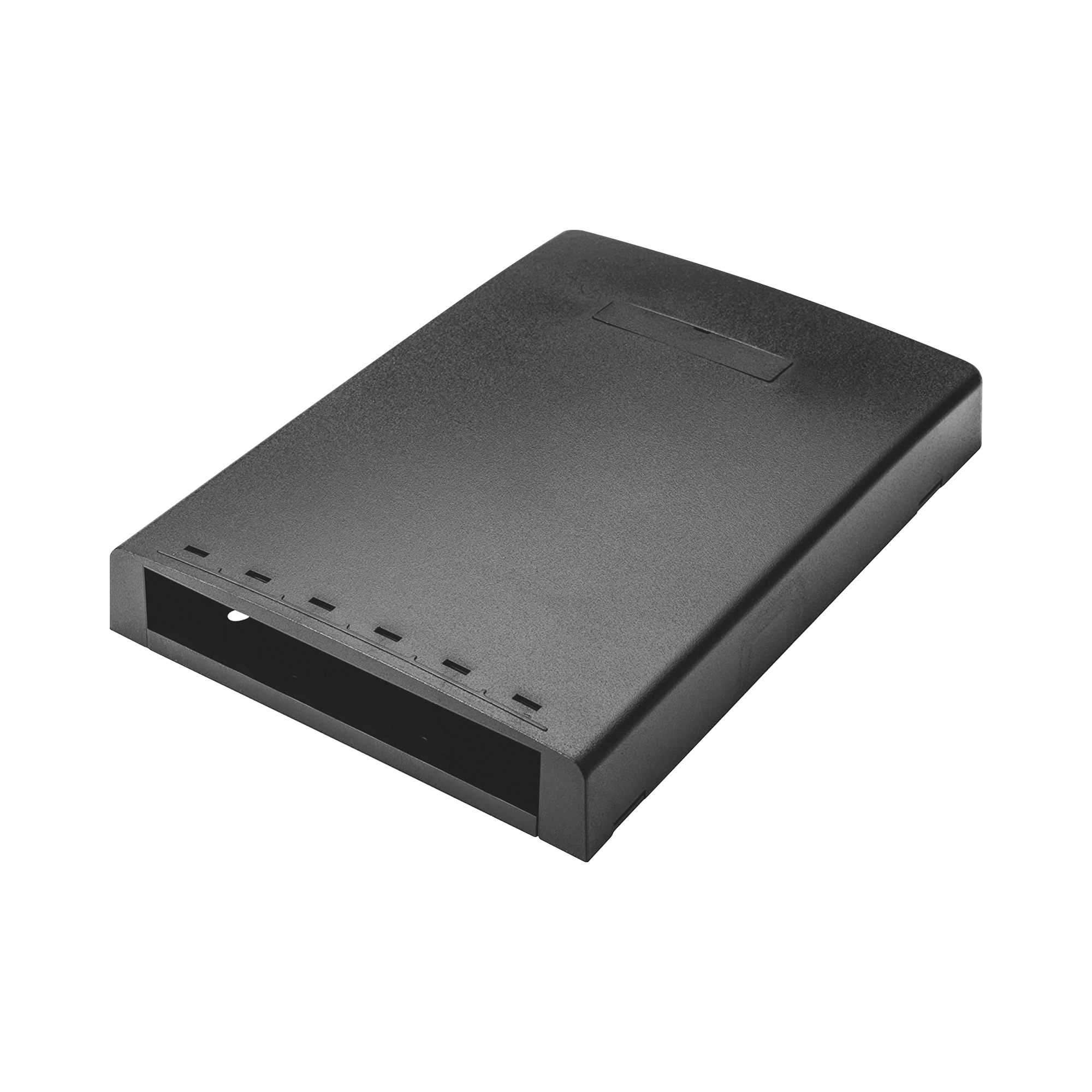 PANDUIT CBXF6BL-AY Caja de Montaje en Superficie, Con Accesorio para Resguardo de Fibra Óptica, Para 6 Módulos Mini-Com, Color Negro