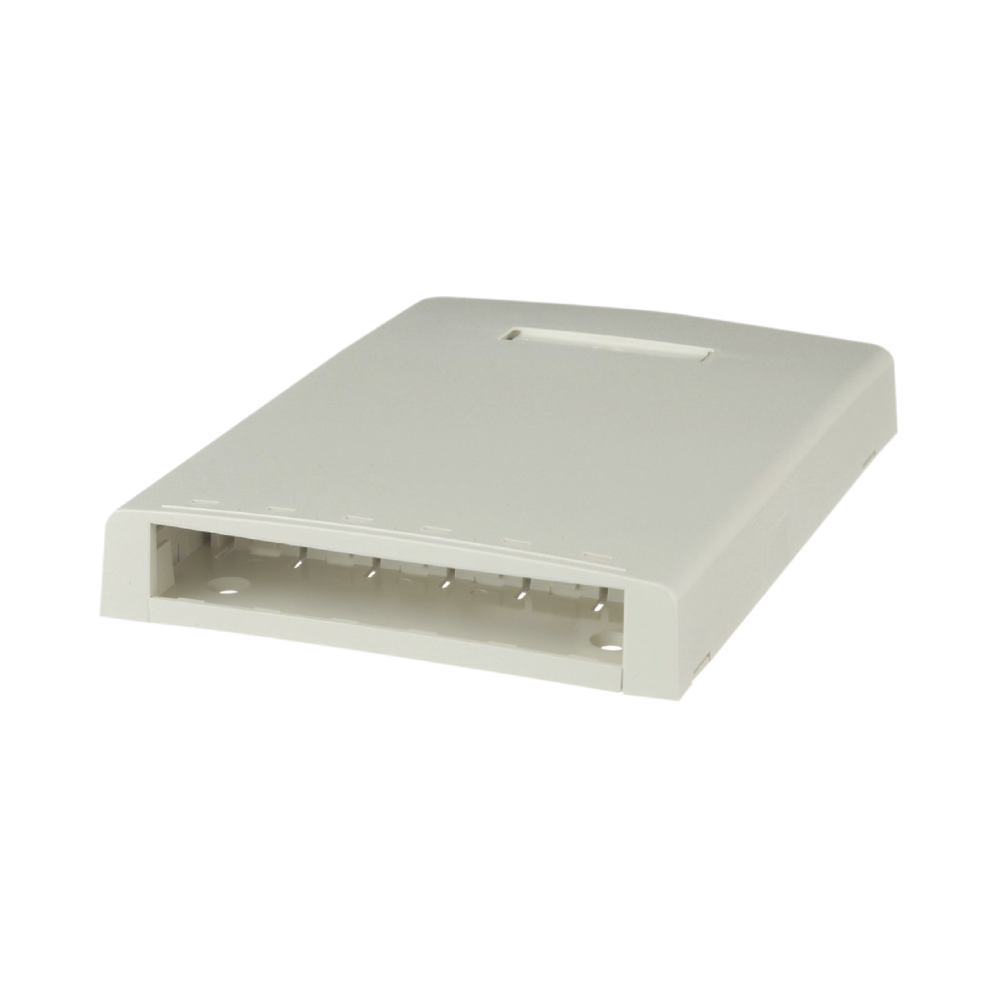 PANDUIT CBXF6IW-AY Caja de Montaje en Superficie, Con Accesorio para Resguardo de Fibra Óptica, Para 6 Módulos Mini-Com, Color Blanco Mate