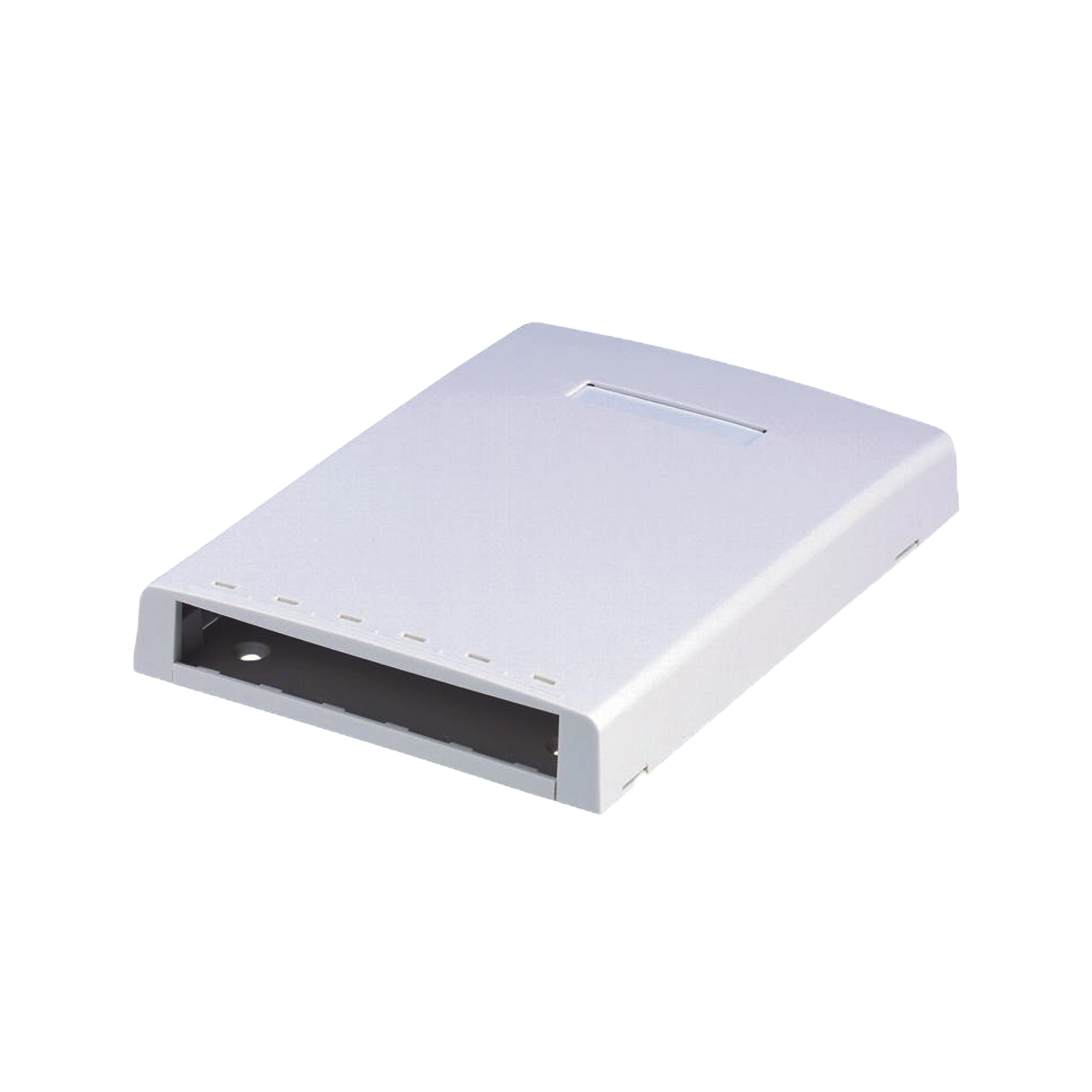 PANDUIT CBXF6WH-AY Caja de Montaje en Superficie, Con Accesorio para Resguardo de Fibra Óptica, Para 6 Módulos Mini-Com, Color Blanco