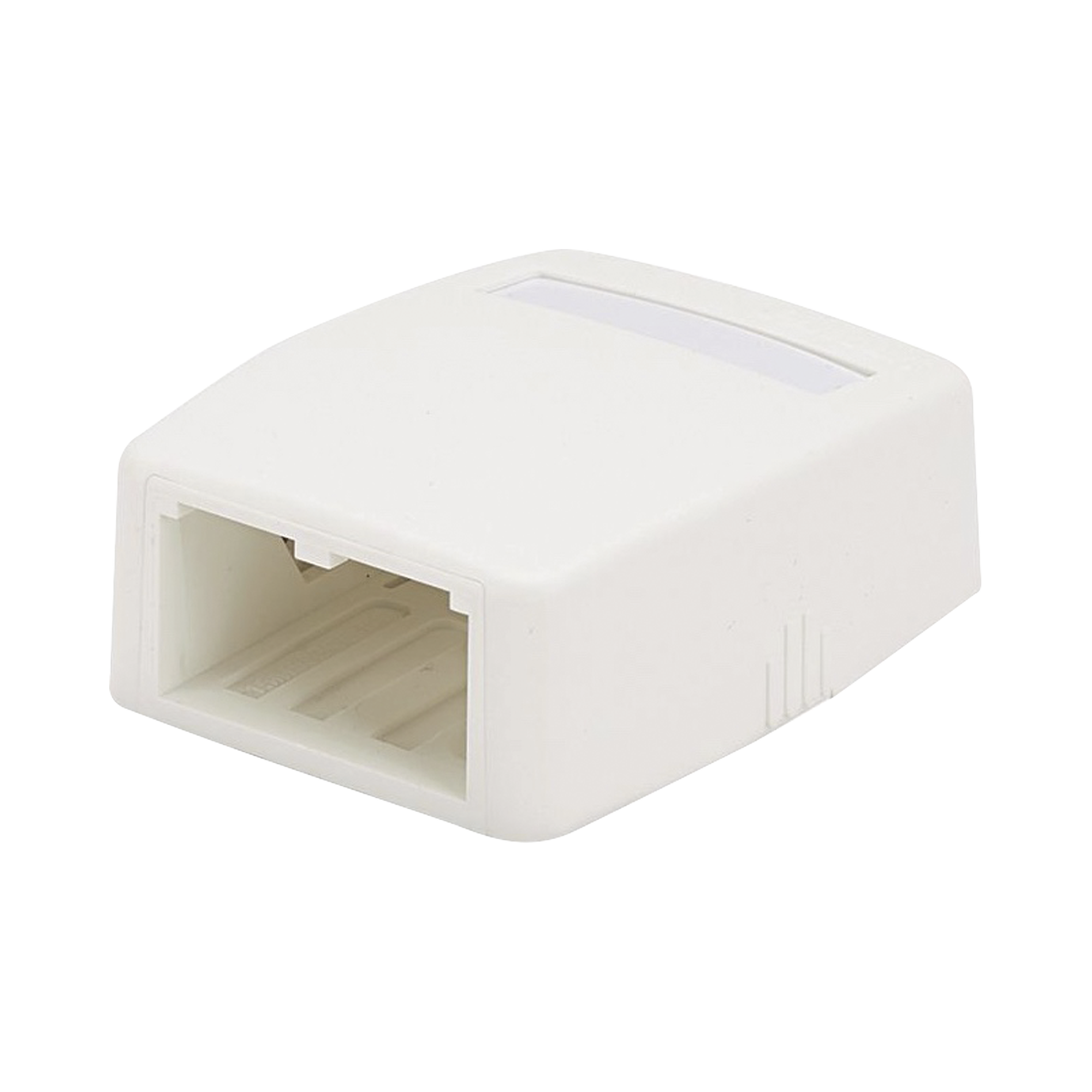 PANDUIT CBXQ2WH-A Caja de Montaje en Superficie, Para 2 Módulos Mini-Com, Color Blanco
