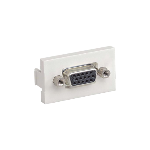 PANDUIT CHD15HDCIWY Inserto Plano de 1/3, Con Acoplador VGA Hembra-Hembra de 15 Pines, Color Blanco Mate