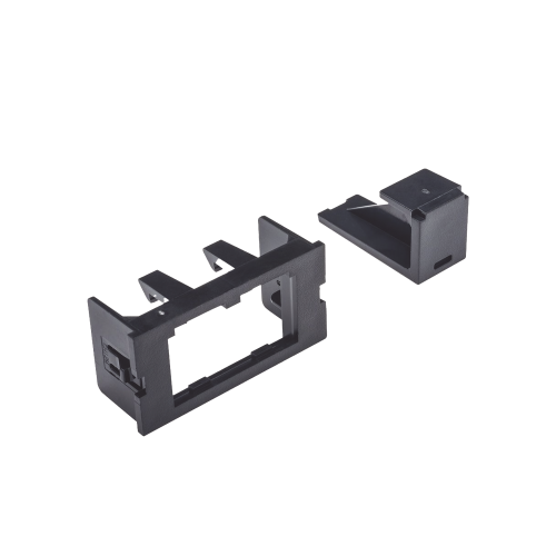 PANDUIT CHI2MBL-X Adaptador de 2 Módulos Mini-Com, Para Marcos Interlink, Color Negro, 1 Pieza