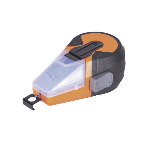 KLEIN TOOLS CHLK50B Línea de Tiza Autorretráctil con Tiza Azul para Trazado en el Trabajo.