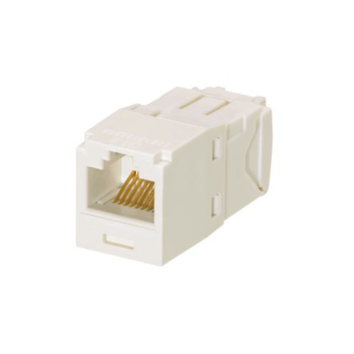 PANDUIT CJ688TGAW Conector Jack RJ45 Estilo TG, Mini-Com, Categoría 6, de 8 posiciones y 8 cables, Color Blanco Ártico