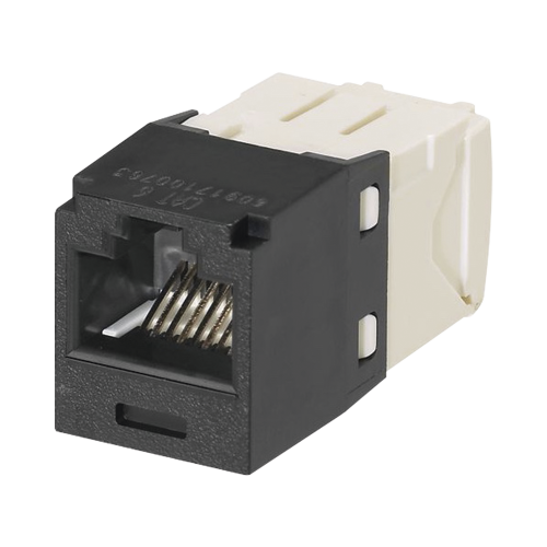 PANDUIT JACK CATEGORÍA 6, RJ-45, NEGRO, ESTILO TG, MINI-COM, DE 8 POSICIONES Y 8 CABLES, CJ688TGBL