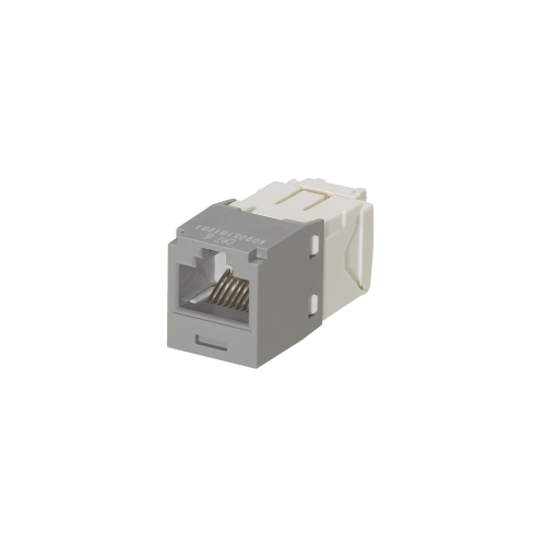 PANDUIT CJ688TGIG Conector Jack RJ45 Estilo TG, Mini-Com, Categoría 6, de 8 posiciones y 8 cables, Color Gris