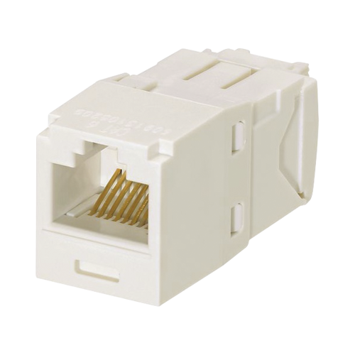 PANDUIT CJ688TGIW Conector Jack RJ45 Estilo TG, Mini-Com, Categoría 6, de 8 posiciones y 8 cables, Color Blanco Mate