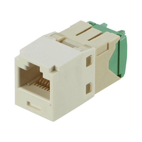 PANDUIT CJT688TGWH Conector Jack RJ45 Estilo TG, Mini-Com, Categoría 6, de 8 posiciones y 8 cables de Calibre 28/30 AWG, Color Blanco