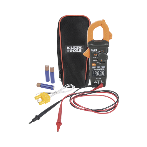 KLEIN TOOLS CL-390 Amperímetro Digital de Gancho, Rango Automático de 400 A CA/CD. (MIDE CORRIENTE DIRECTA)