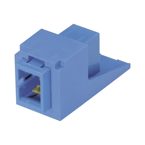 PANDUIT CMSBUSCZBU Módulo Acoplador SC Simplex, para Fibra Óptica Monomodo OS1/OS2, Tipo Mini-Com, Color Azul