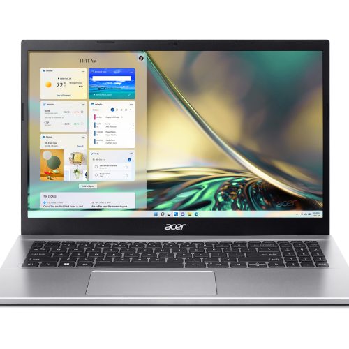 LAPTOP ACER ASPIRE 3 CORE I7-1255U; PANTALLA 15.6 FHD; 8 GB RAM; 512 GB; WIN 11 HOME; 1 Año De Garantía + 1 Año Contra Robo; PLATA –