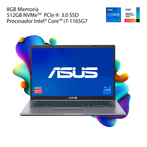 Computadora Portátil ASUS VivoBook F415 – 90NB0TT2-M14750, F415EA-I78G512-H1, W11 Home, Slate Grey, 14