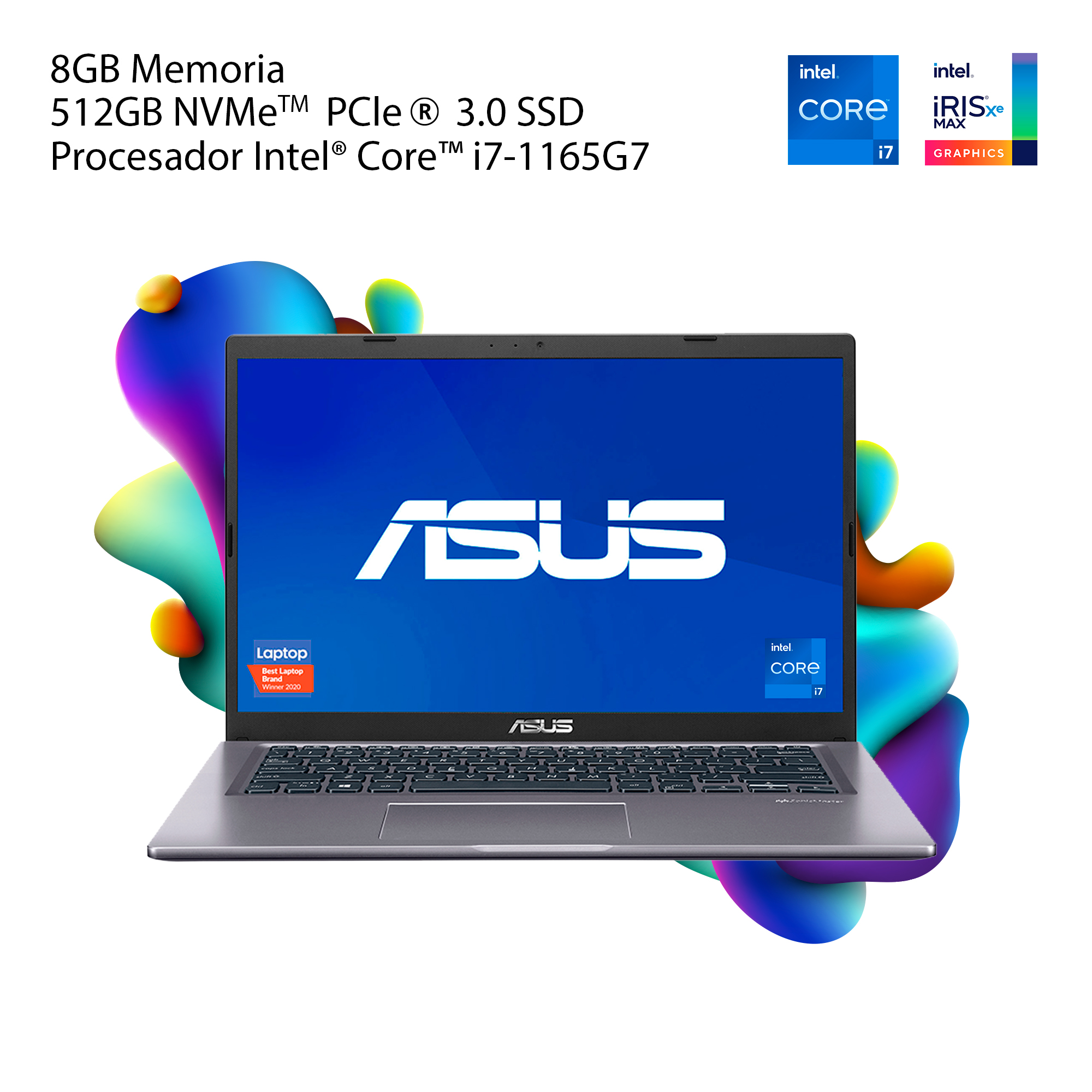 Computadora Portátil ASUS VivoBook F415 – 90NB0TT2-M14750, F415EA-I78G512-H1, W11 Home, Slate Grey, 14