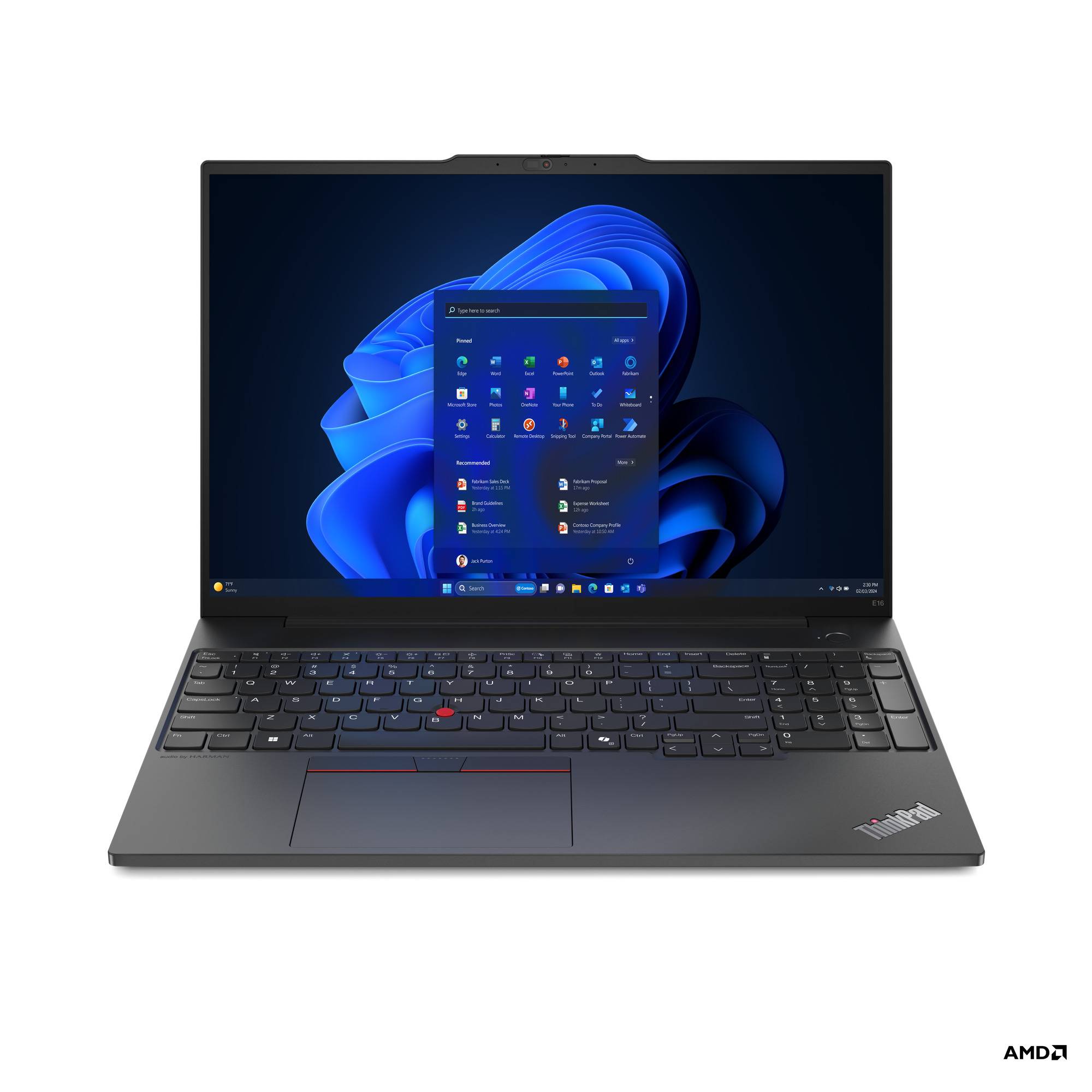 Laptop Lenovo ThinkPad E16 Gen 2 – 16 Pulgadas, AMD Ryzen 7 7735U, 32GB, Windows 11 Pro, 1TB SSD