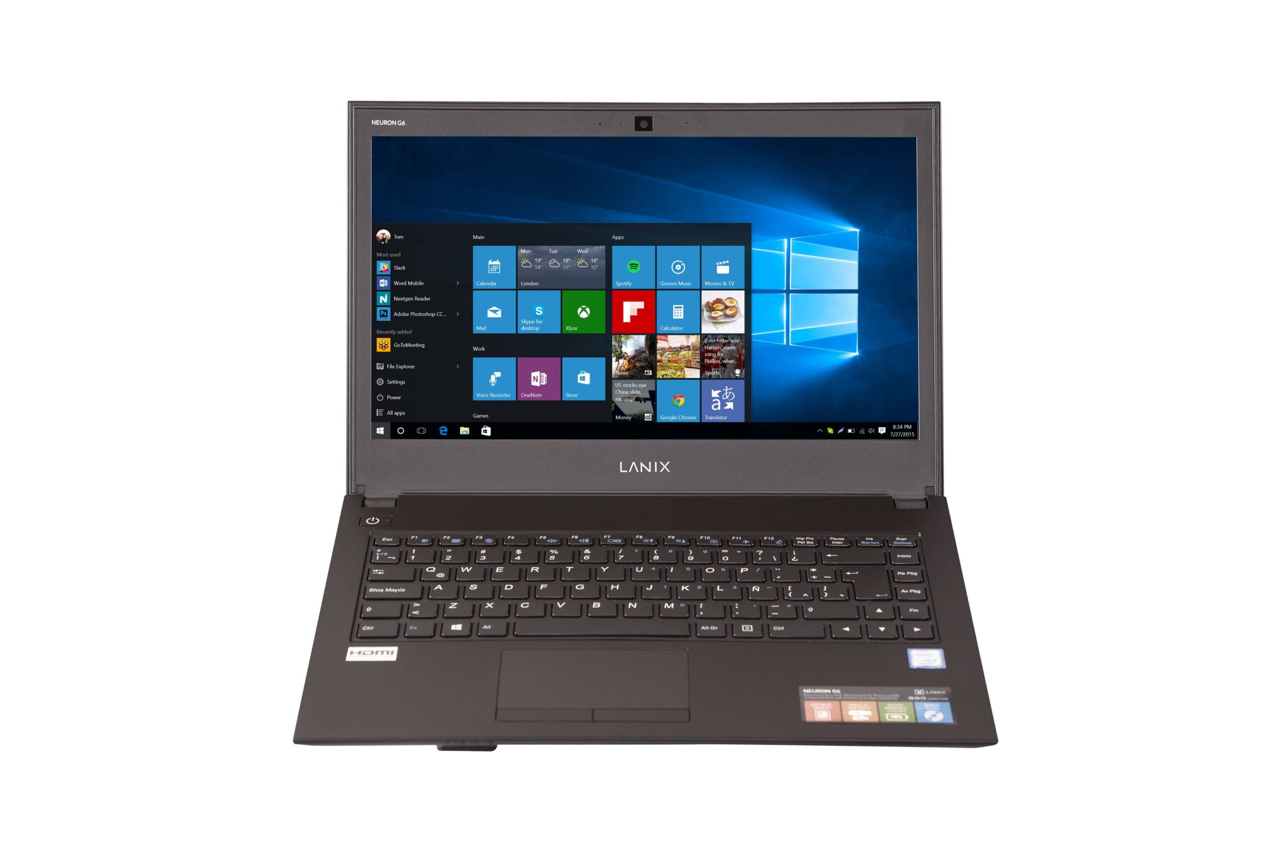 Laptop LANIX 41557 – 14 Pulgadas, Intel Core I5, I5-10210U, 8 GB, Windows 11 Pro, 512 GB