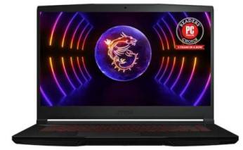 LAPTOP GAMER MSI MSI GF Series GF63 12VE-849US. Color Negro. Procesador Intel® Core I5 12th Gen. Display 15.6 FHD (1920×1080) 144Hz – Ram 16GB Almacenamien