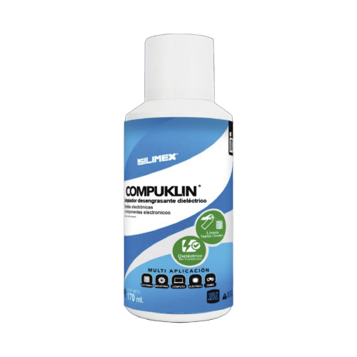 SILIMEX COMPUKLIN-170 Limpiador desengrasante en aerosol dielectrico, para tarjetas electrónicas y circuitos, bote 170 ml.