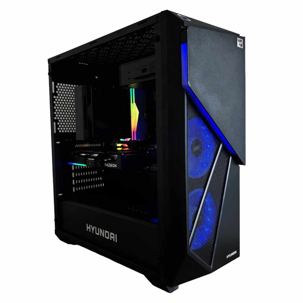 COMPUTADORA DE ESCRITORIO GAMER GAMER HY GAMING PCR7600XG, AMD RYZEN 7 5700X, AMD RADEON RX 9060 XT, 16GB, 1TB SSD, WINDOWS 11 PRUEBA, PCR7600XG