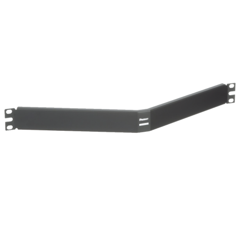 PANDUIT CPAF1BLY Tapa Ciega Para Rack Estándar de 19in, Angulado, de Acero, 1UR, Color Negro