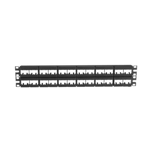 PANDUIT CPP48WBLY Panel de Parcheo Modular Mini-Com (Sin Conectores), Plano, Sin Blindaje, de 48 puertos, 2 UR