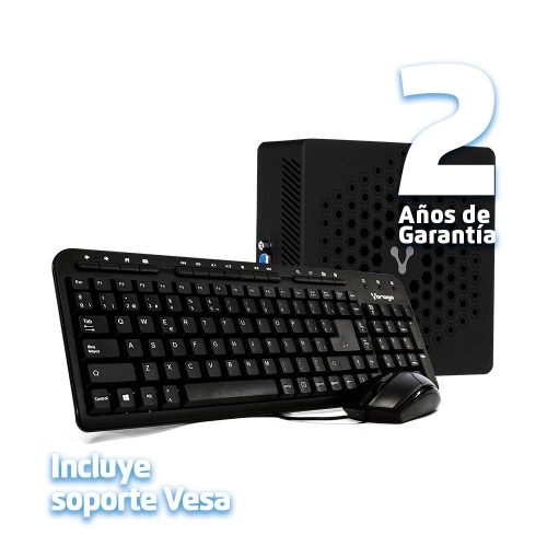 COMPUTADORA VORAGO MINIBAY INTEL Core I3 1215U 8GB 250GB M.2 VGA 2XHDMI WIFI BT USB 3.0 WIN TRIAL – INCLUYE TECLADO Y MOUSE ALAMBRICOS