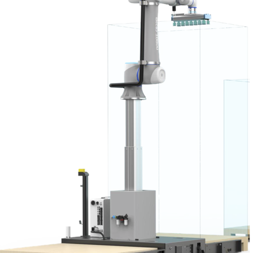 BRAZO ROBÓTICO TELESCÓPICO COLABORATIVO CR-20AV2 PARA PALETIZADO. ALTURA MÁXIMA DE 2100 MM, DISEÑADO PARA AUTOMATIZAR TUS PROCESOS CON SEGURIDAD, PRECISIÓN Y ALTA EFICIENCIA.