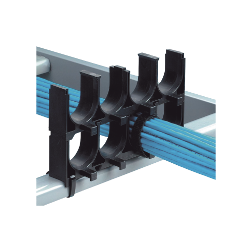 PANDUIT CRS1-125-X Espaciador de Cables de Nylon 6.6, Con 1 Espacio de 1.25 in (31.8 mm) de Diámetro, Color Negro, 1 Pieza